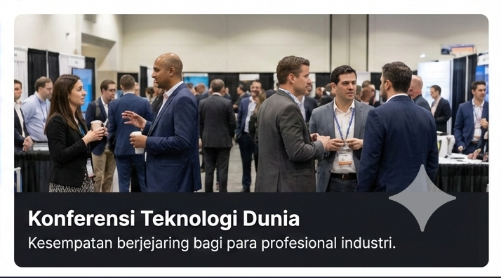 Sesi networking antar profesional teknologi.