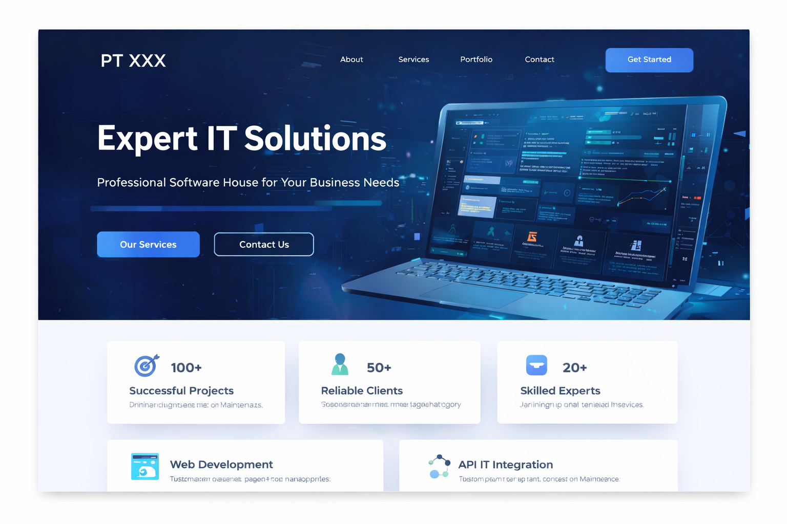 Website Company Profile Software House